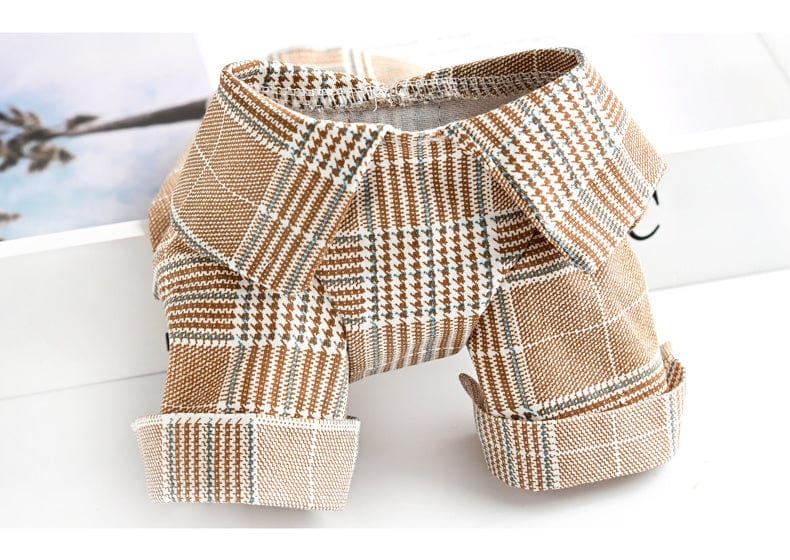 Dogs and Cats Boutique 3 Plaid Bowknot Dog Clothes
