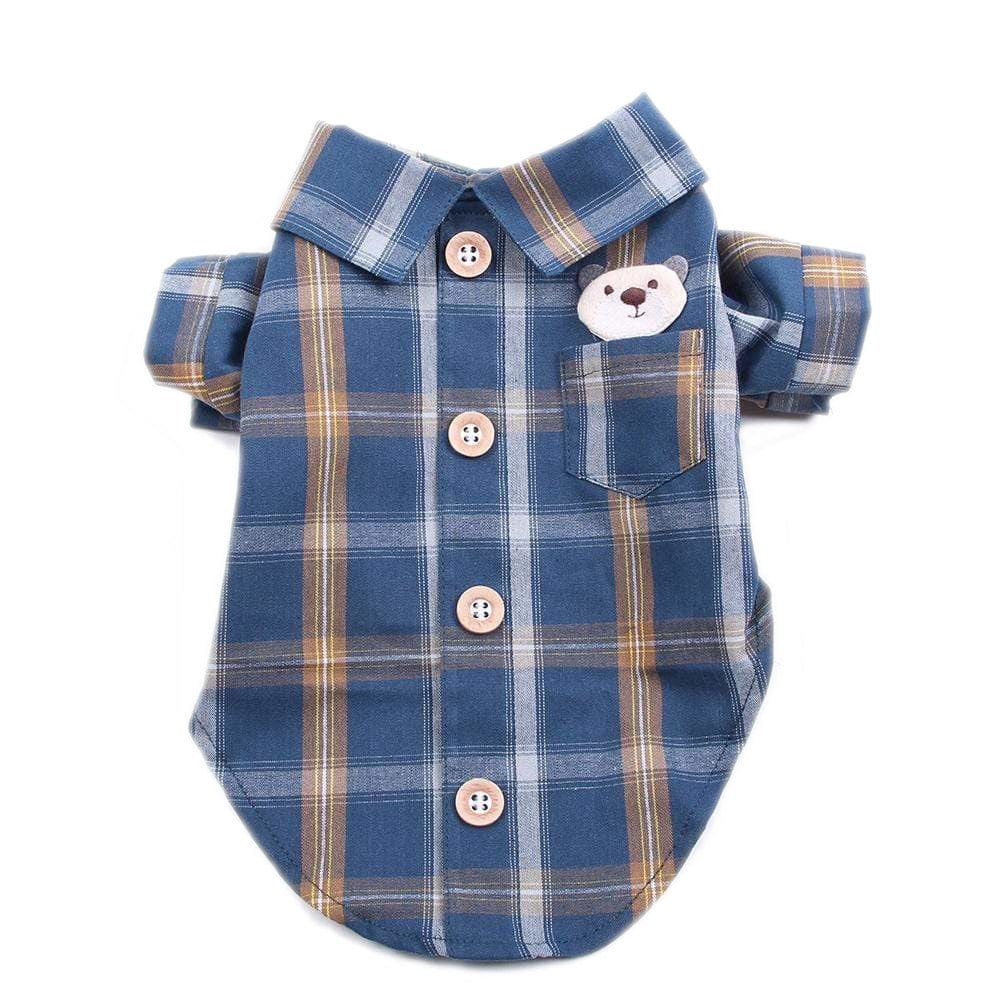 Dogs and Cats Boutique 3 Teddy Plaid Dog Shirt