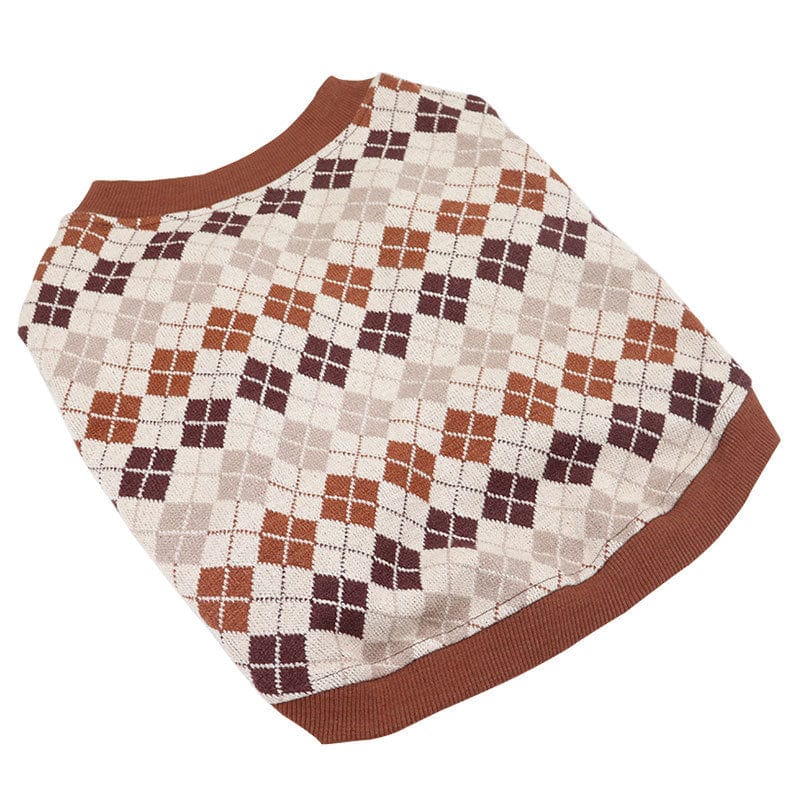 Dogs and Cats Boutique 6 Coffee / 2XL Fashion Pet Dog Short Knitted Cardigan (To Get Done)