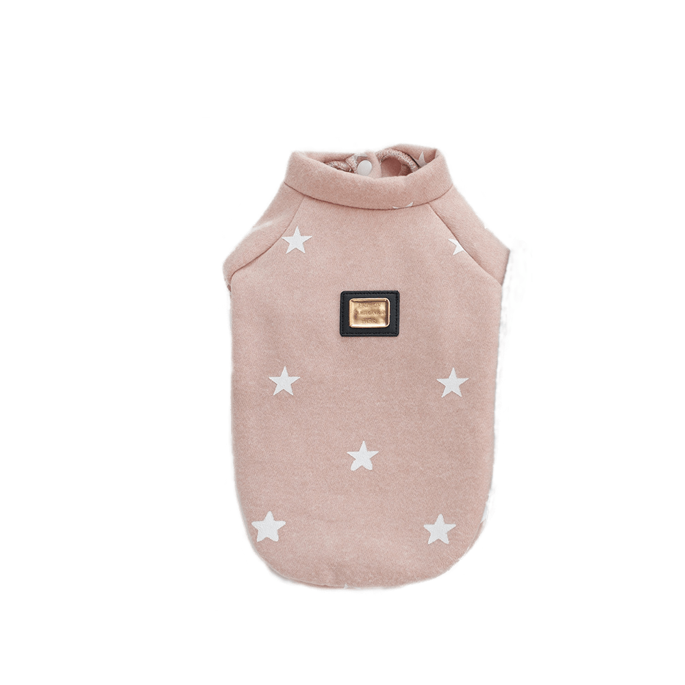 Dogs and Cats Boutique 6 Cozy Star-Print Dog Pullover