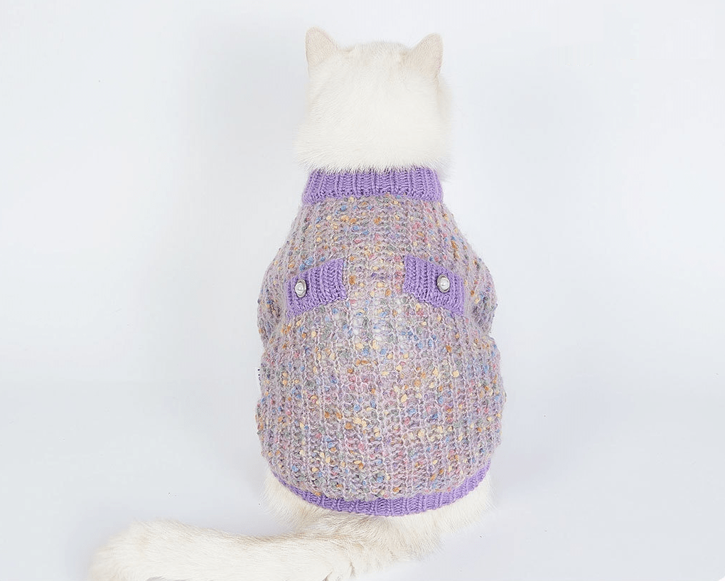 Dogs and Cats Boutique 6 Dog Clothes Sweater Soft Glutinous Bean Cardigan (To Get Done)