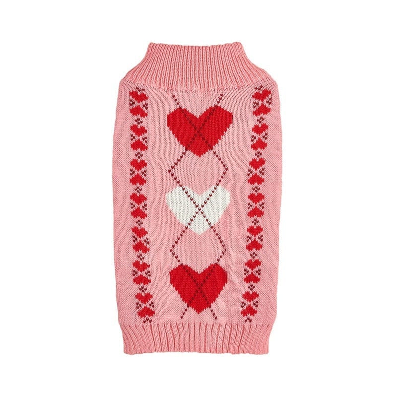 Dogs and Cats Boutique 6 Fashion Personality Bow Love Heart Dog Sweater (To Get Done)