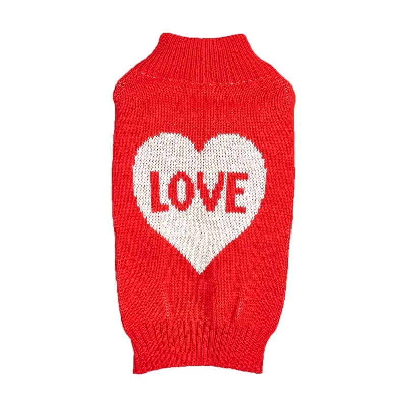 Dogs and Cats Boutique 6 Fashion Personality Bow Love Heart Dog Sweater (To Get Done)