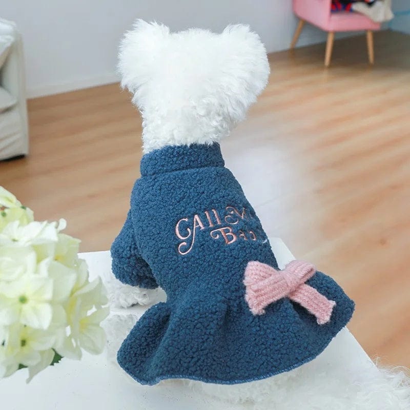 Dogs and Cats Boutique 6 Pet Clothing Warm Berber Fleece Skirt (To Get Done)