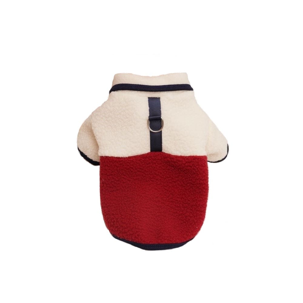 Dogs and Cats Boutique 6 Wine Red / S Pet Autumn Winter Berber Fleece Thickened Sweatshirt Clothes (To Get Done)