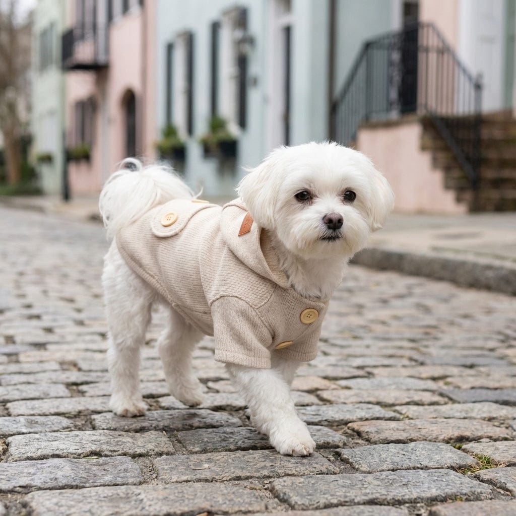 Dogs and Cats Boutique fall-winter-coats Beige / S Pet Woolen Coat