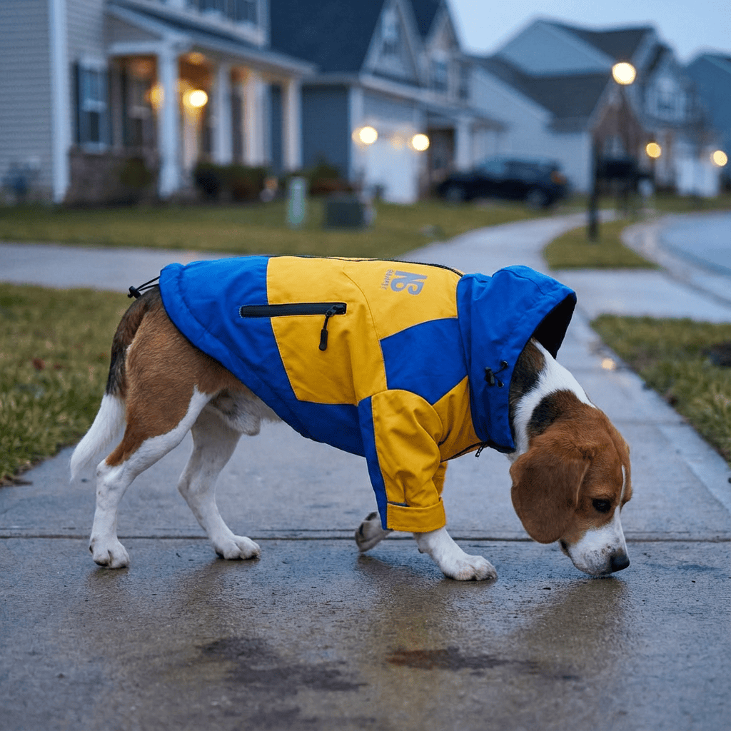 Dogs and Cats Boutique fall-winter-coats Blue And Yellow / XS StormGuard Dog Jacket