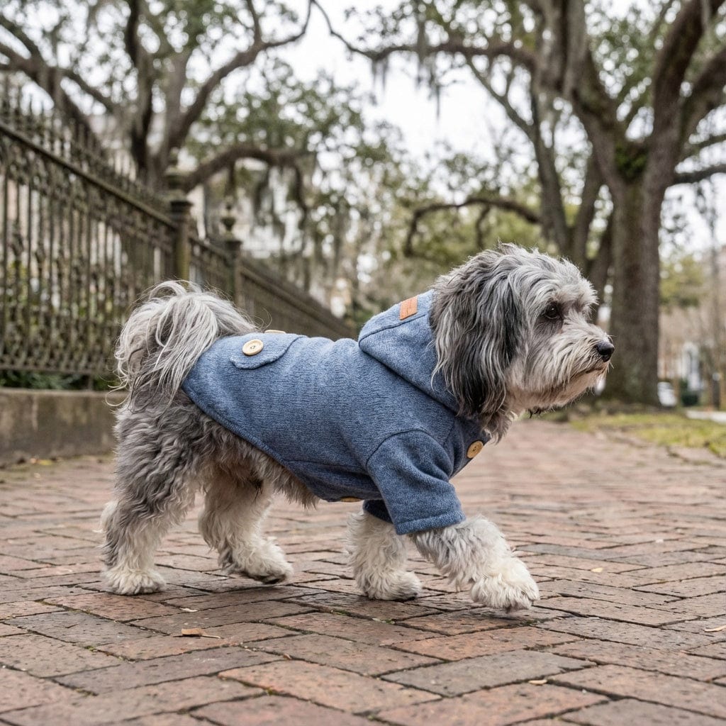 Dogs and Cats Boutique fall-winter-coats Grey blue / S Pet Woolen Coat