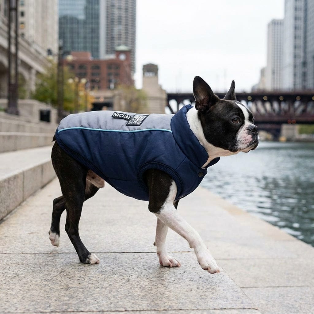 Dogs and Cats Boutique fall-winter-coats Grey / S Ribbed Hem Dog Jacket