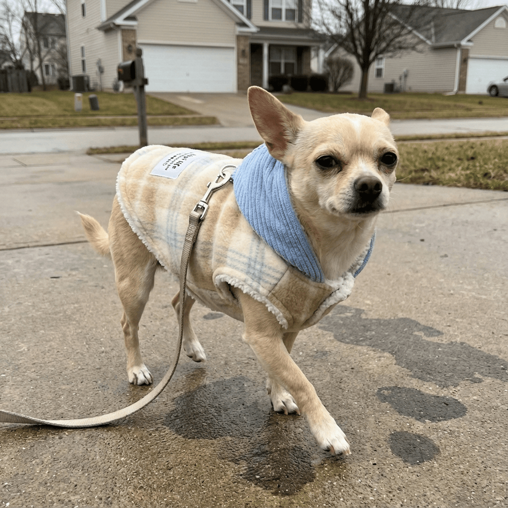 Dogs and Cats Boutique fall-winter-sweaters Checkered Hooded Pet Vest