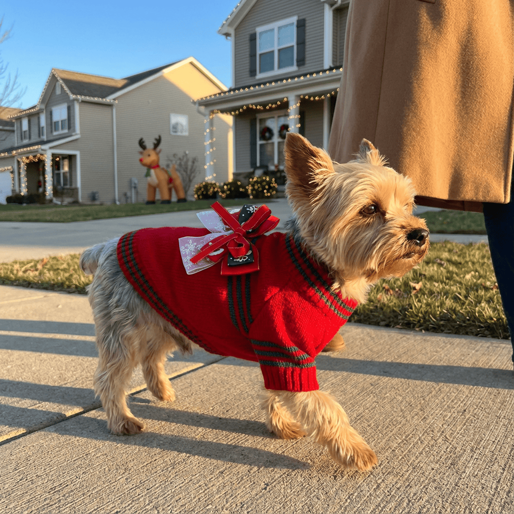 Dogs and Cats Boutique fall-winter-sweaters Red / XS JollyPaws Christmas Sweater