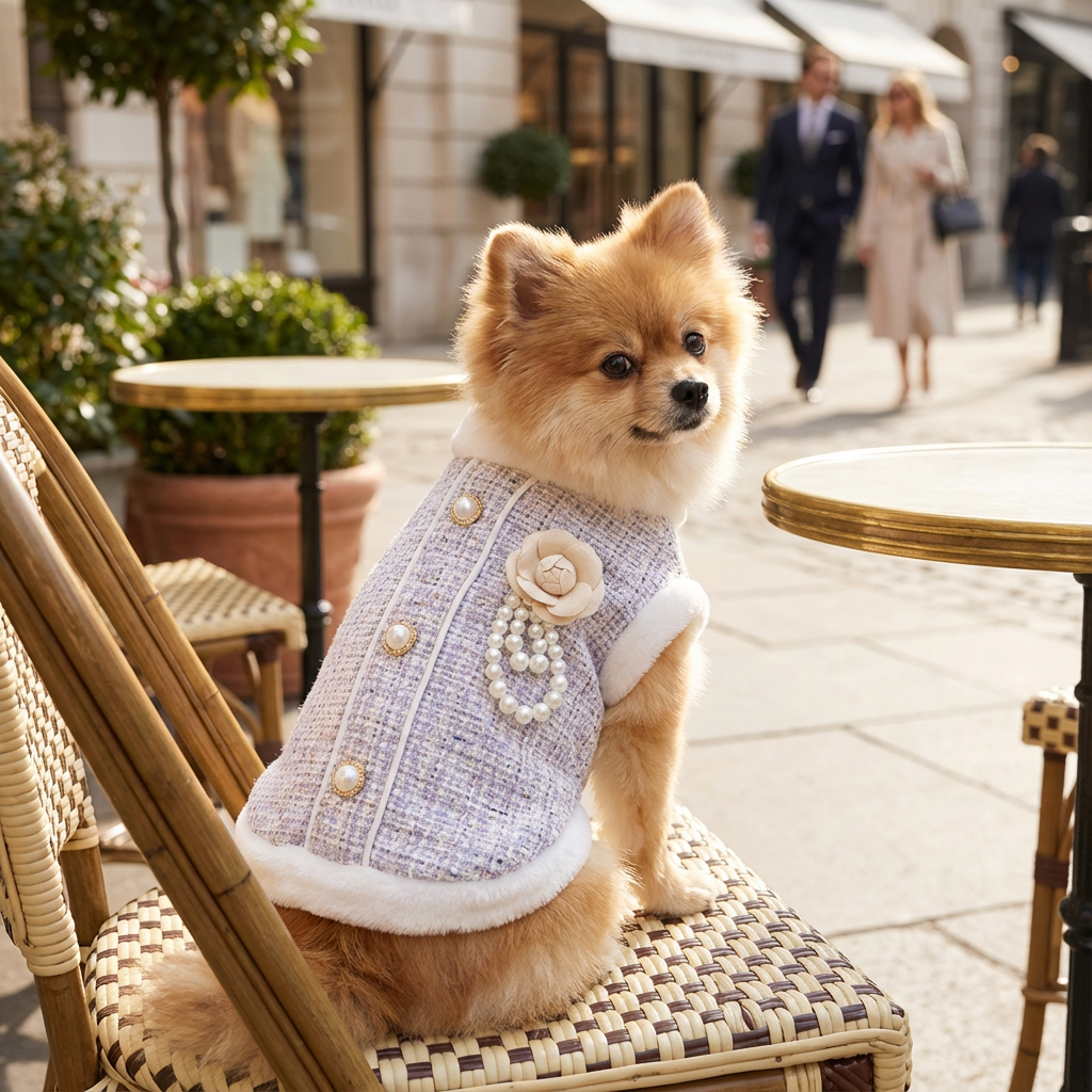 Pearl Fur Dog Jacket