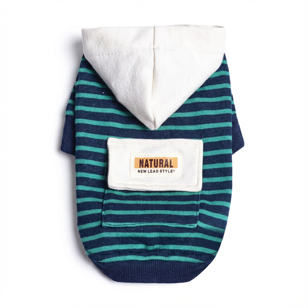 Check My Stripes Dog Hooded Sweater
