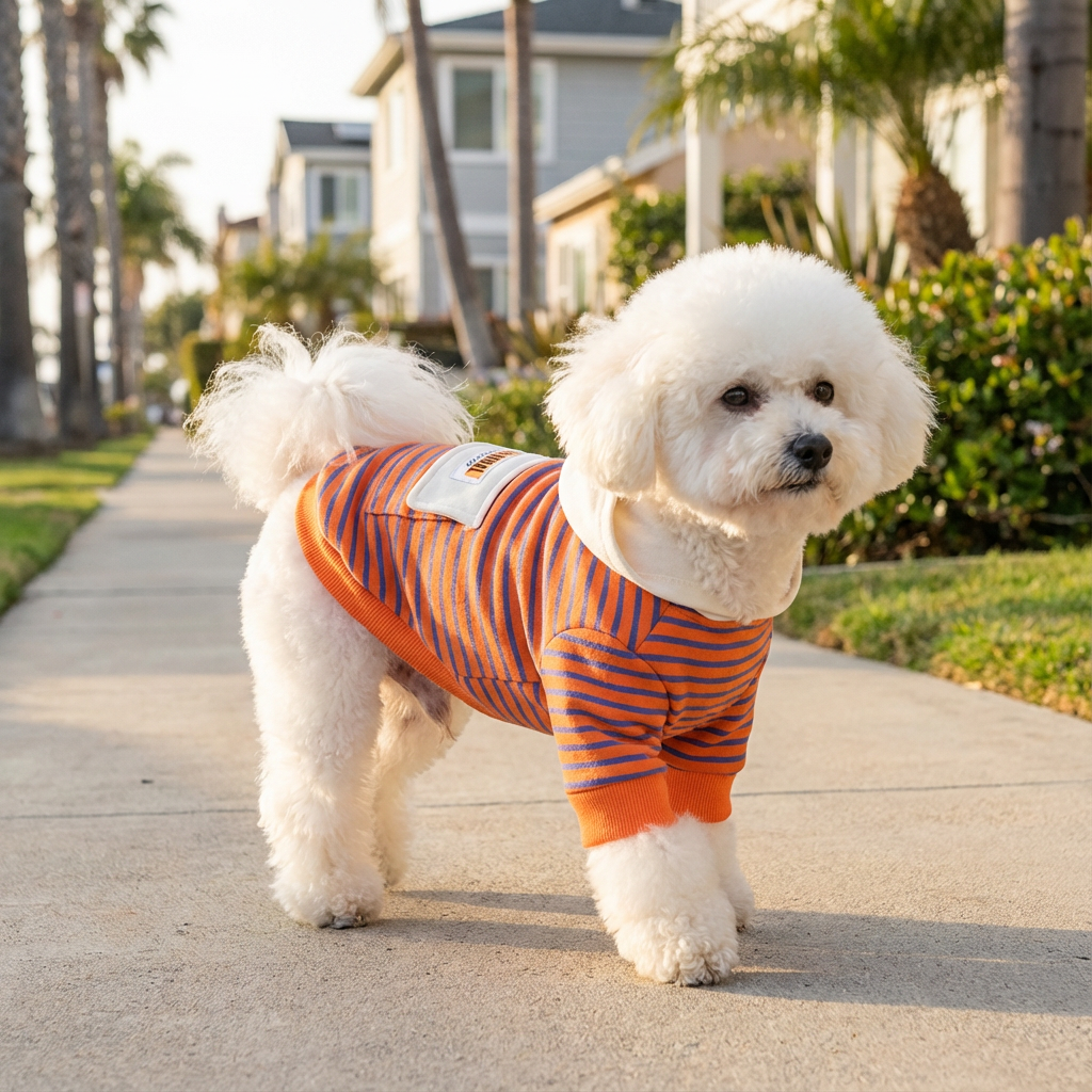 Check My Stripes Dog Hooded Sweater