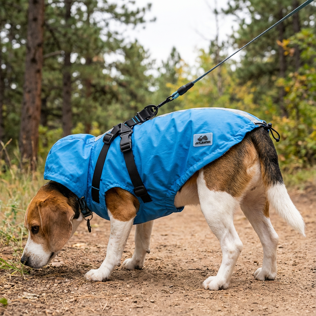 Buckle Straps Waterproof Windbreaker Dog Jacket