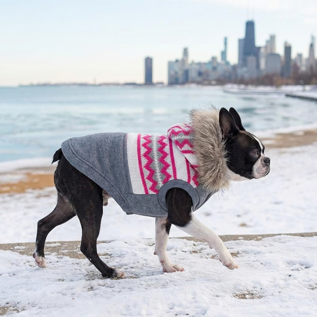 High Roller Fur Collar Trench Coat