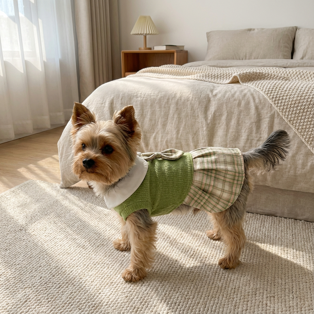 Plaid Chic Pet Skirt