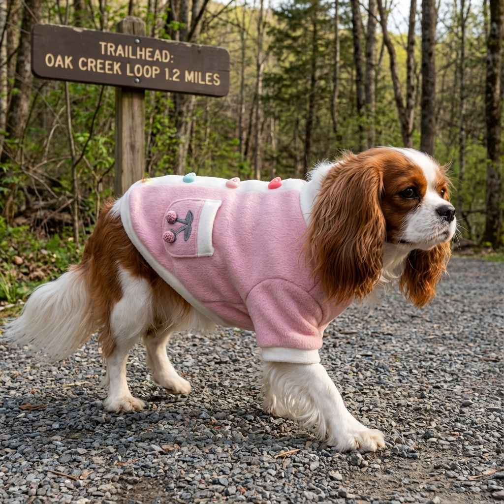 Heart And Flowers Dog Sweater