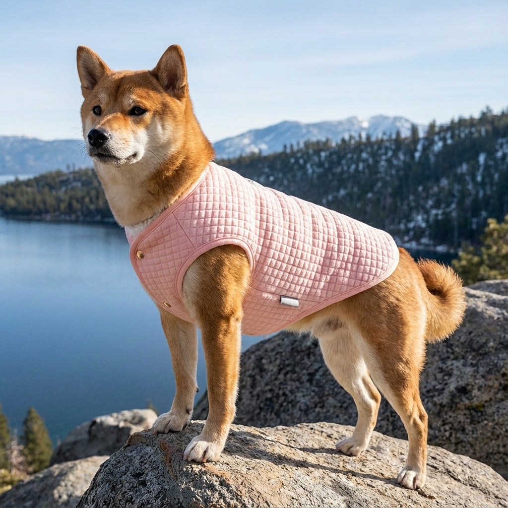 Always Cloudy Velvet Dog Vest Sweater