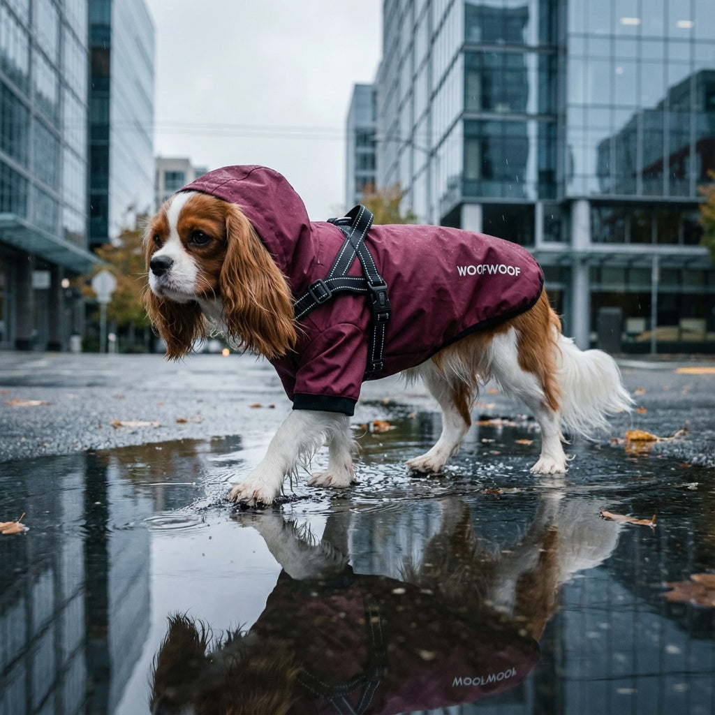 Reflective Dog Raincoat with Hood