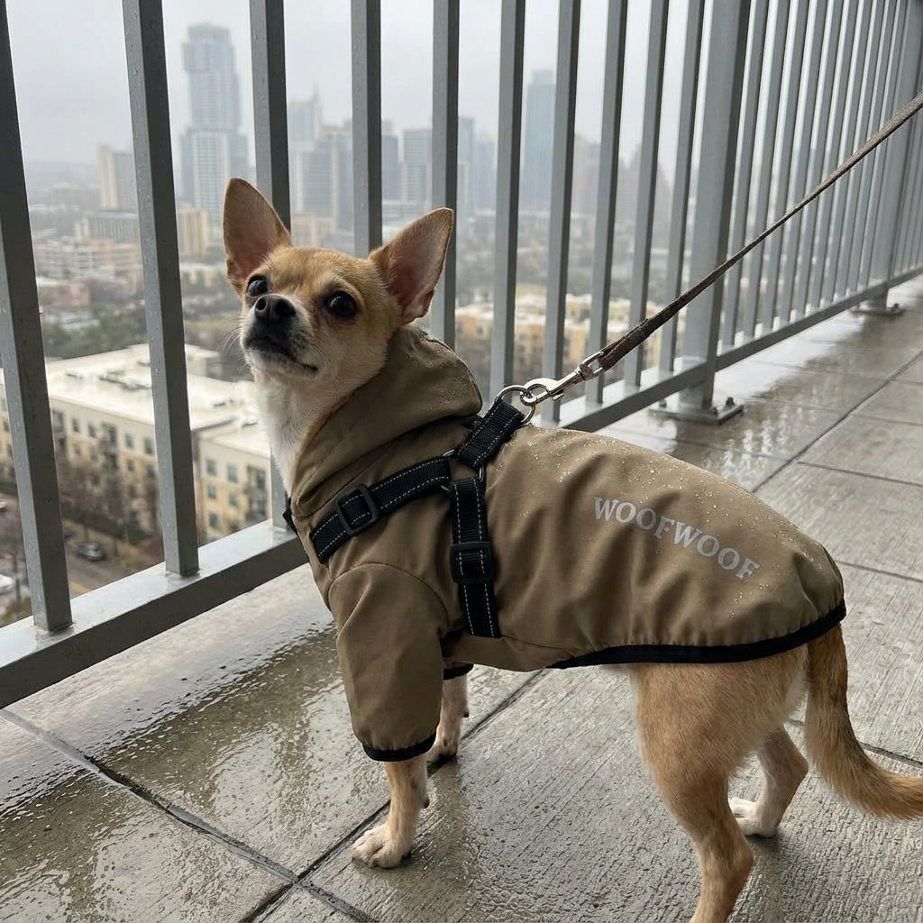 Reflective Dog Raincoat with Hood