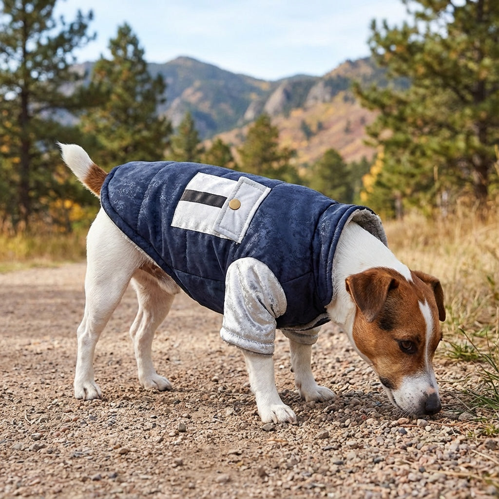 Chest Pocket Windproof Dog Coat