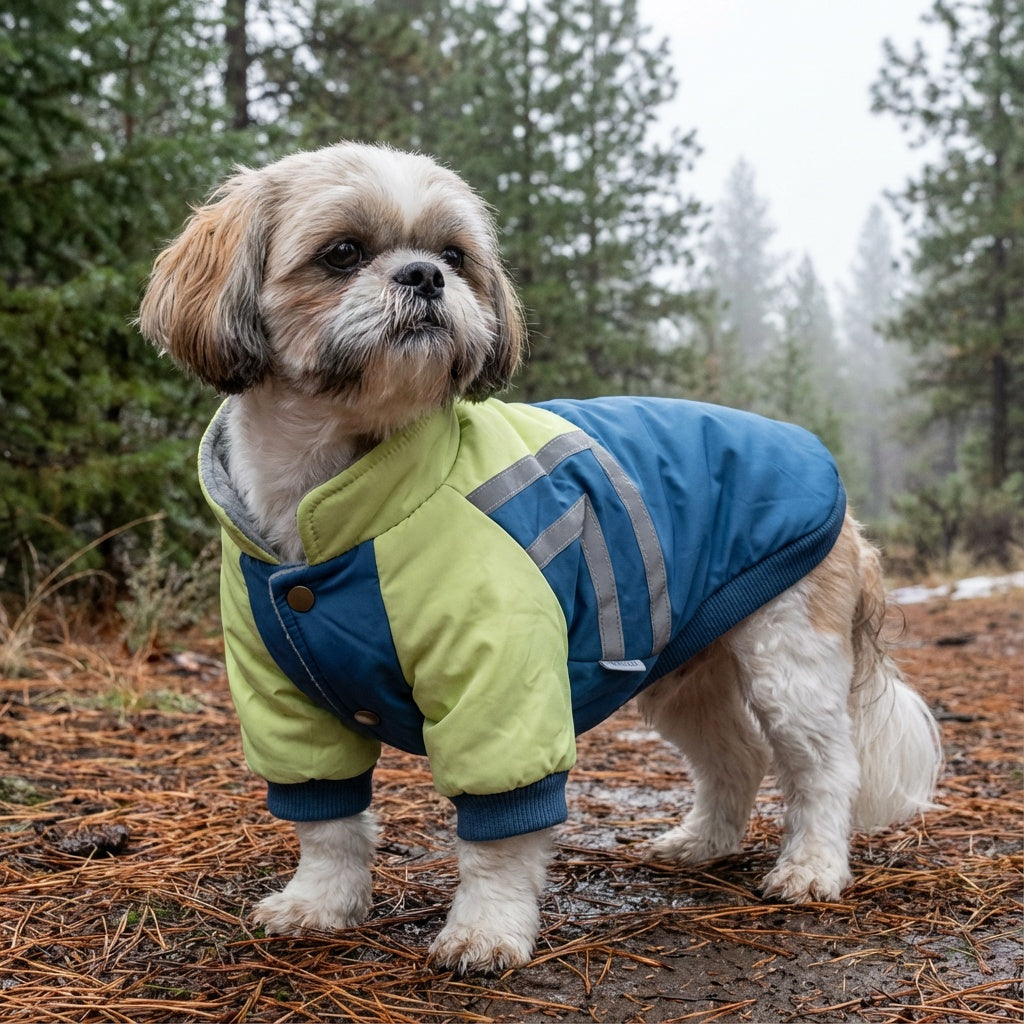 Puppy Reflective Strip Winter Dog Coat