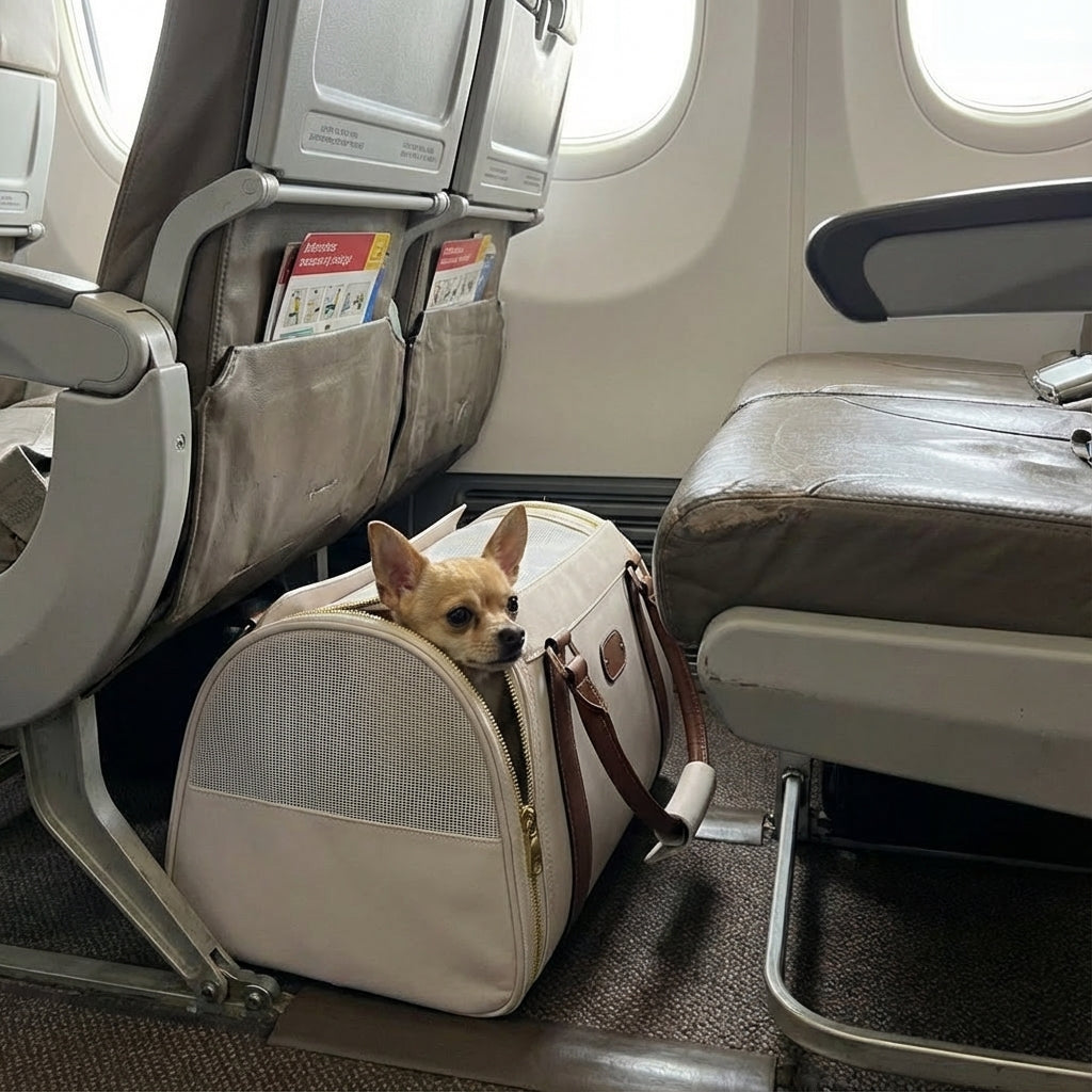 Chic Leather Pet Bag