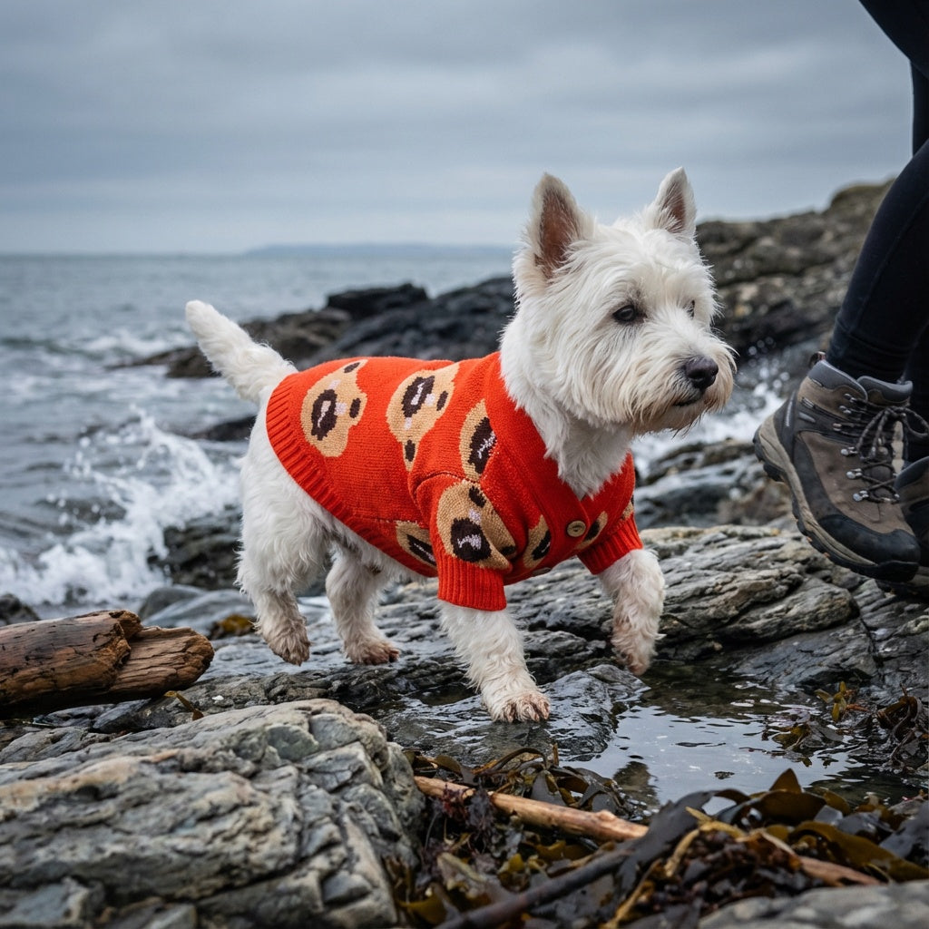 Bear Print Pet Sweater