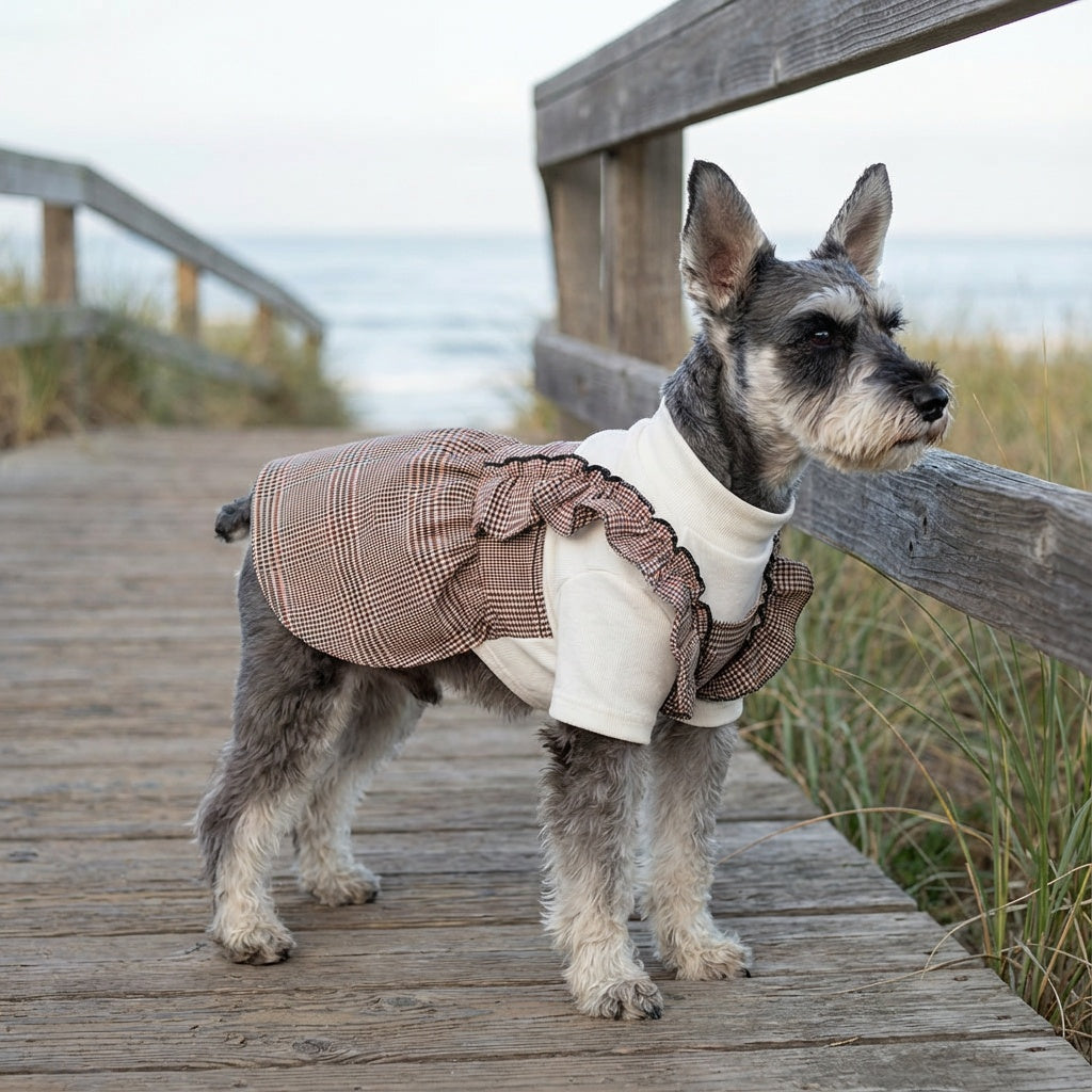 On The Move Two-legged Plaid Dress