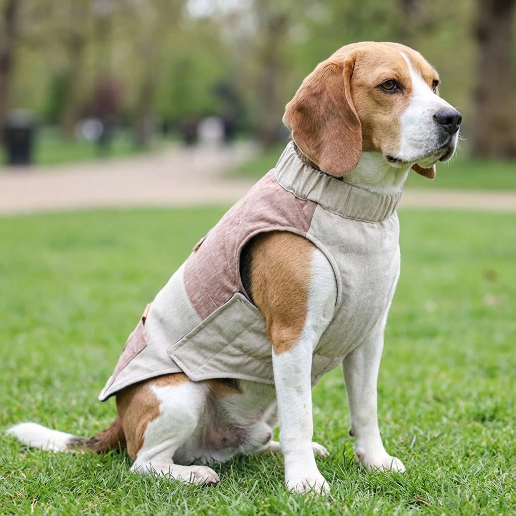 Zipper Pocket Quilted Dog Jacket