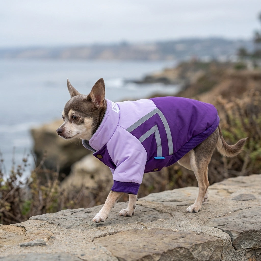 Puppy Reflective Strip Winter Dog Coat