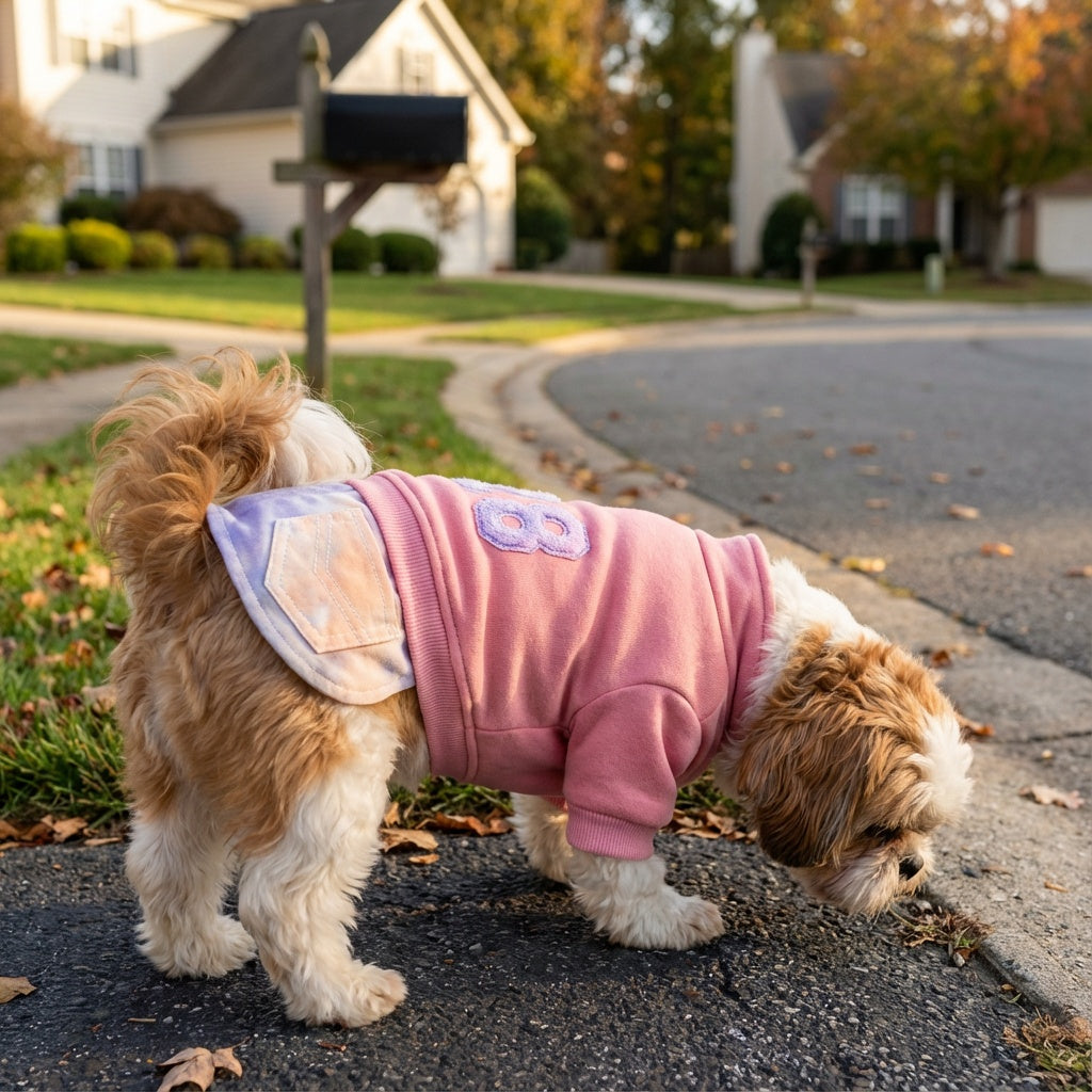Number 28 Button Up Winter Dog Sweater