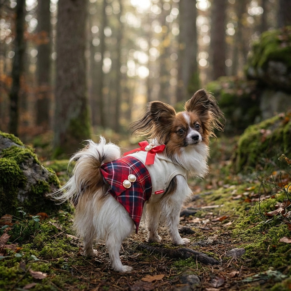 Queen Of Peals Plaid Skirt Dress