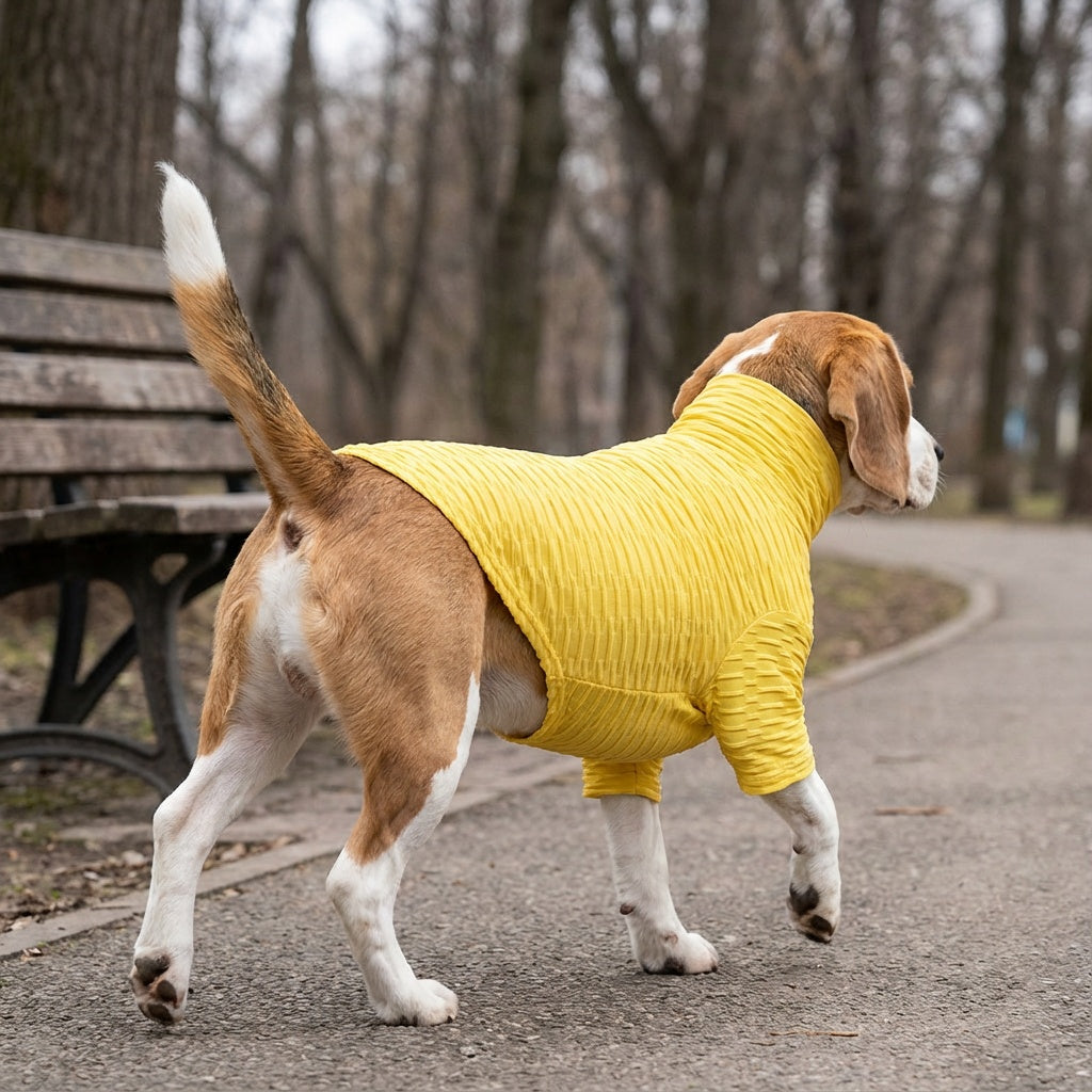 Honey Comb Pattern High Neck Dog Shirt