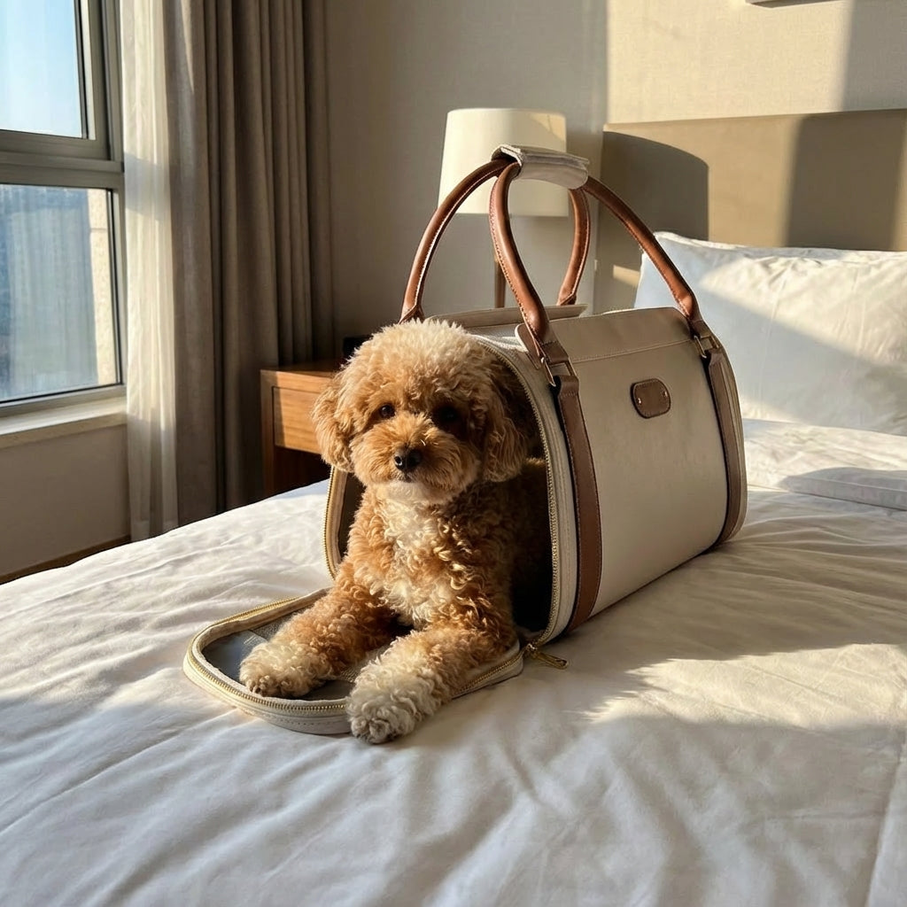 Chic Leather Pet Bag