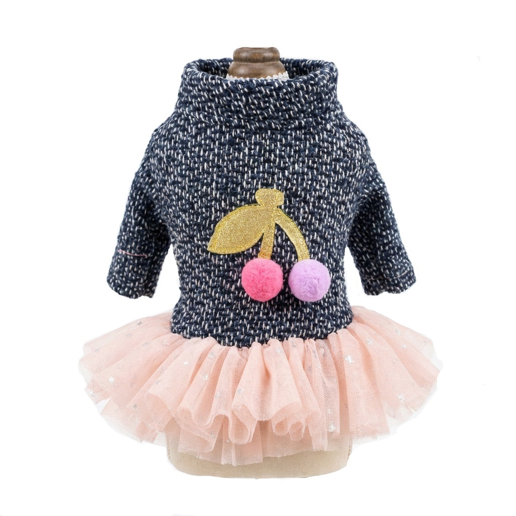 Sweet Cherry Dog Warm Dress
