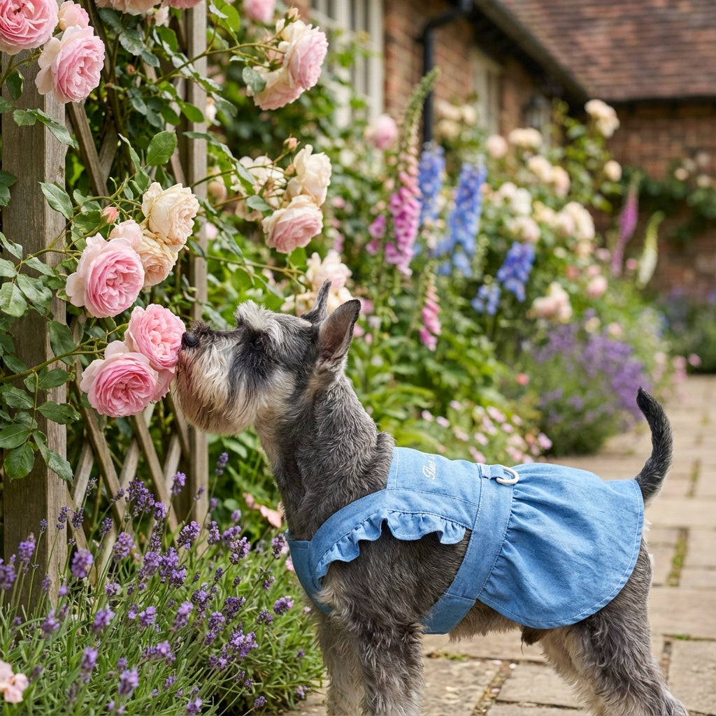 Denim Dog Dress Harness
