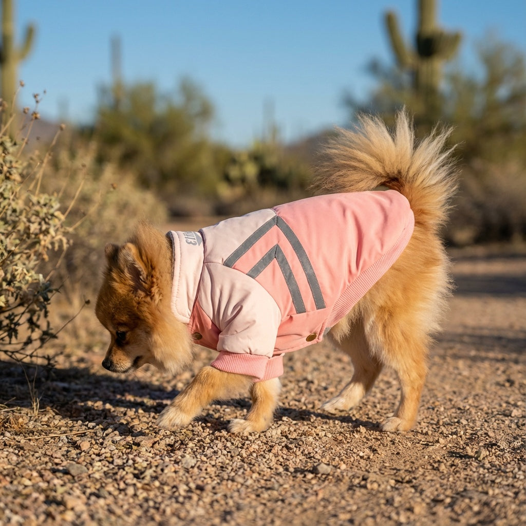 Puppy Reflective Strip Winter Dog Coat