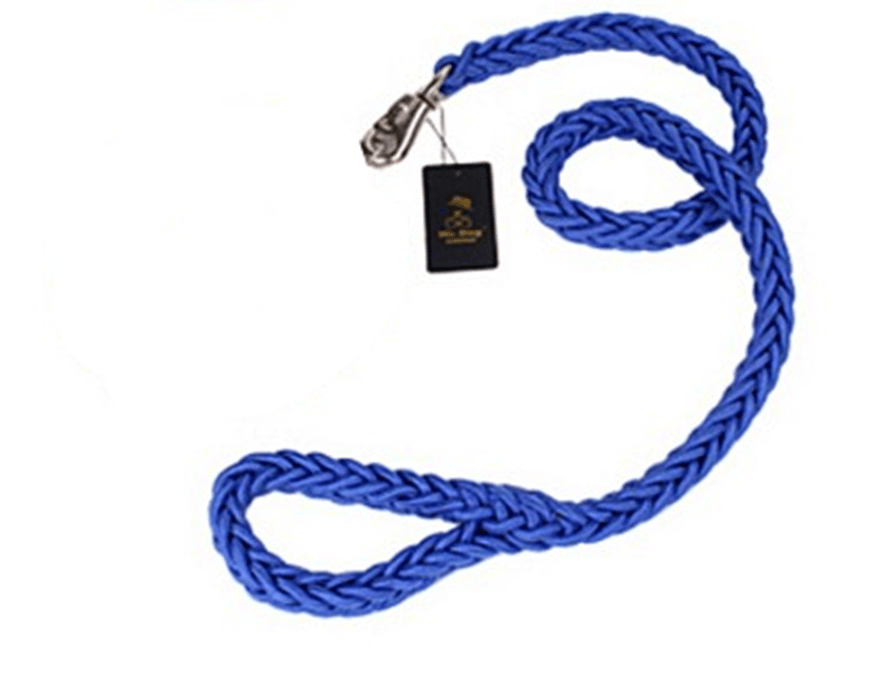 Dogs and Cats Boutique 10 Blue / L Heavy Duty Metal Clasp Braided Dog Leash