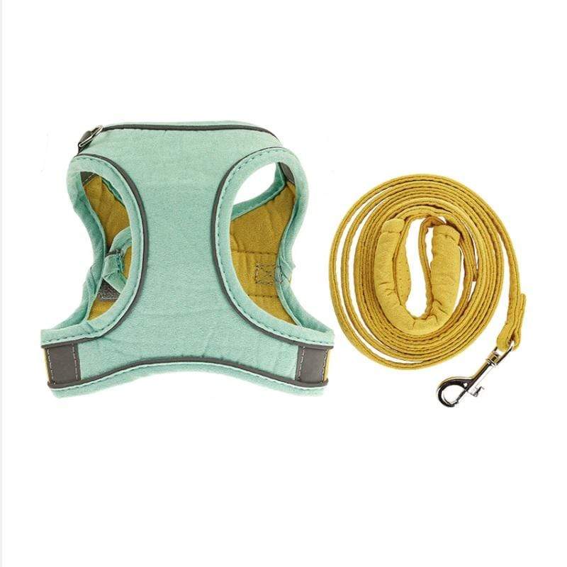 Dogs and Cats Boutique 11 Green / M Vest-Style Chest Cat Harness