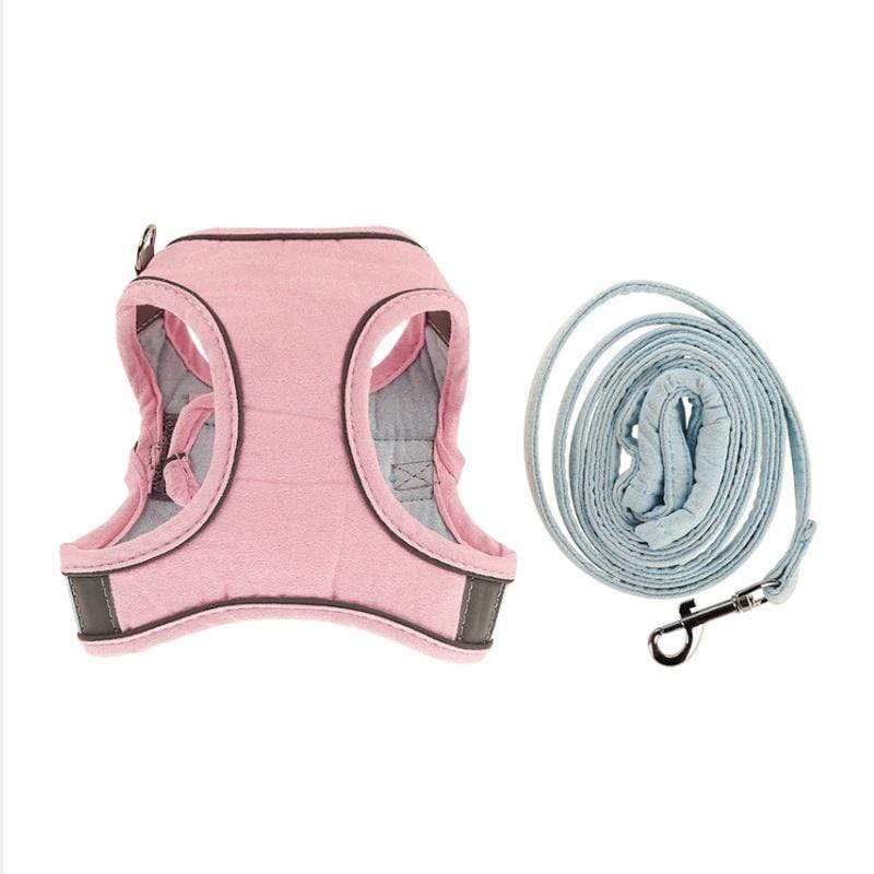 Dogs and Cats Boutique 11 Pink / M Vest-Style Chest Cat Harness