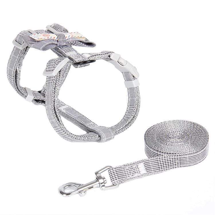 Dogs and Cats Boutique 11 Plaid Bowknot Dog Harness