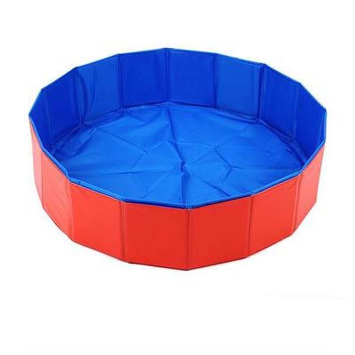 Dogs and Cats Boutique 14 Red / 80x30cm Foldable Pet Dog Swimming Pool Shower Bath Pool