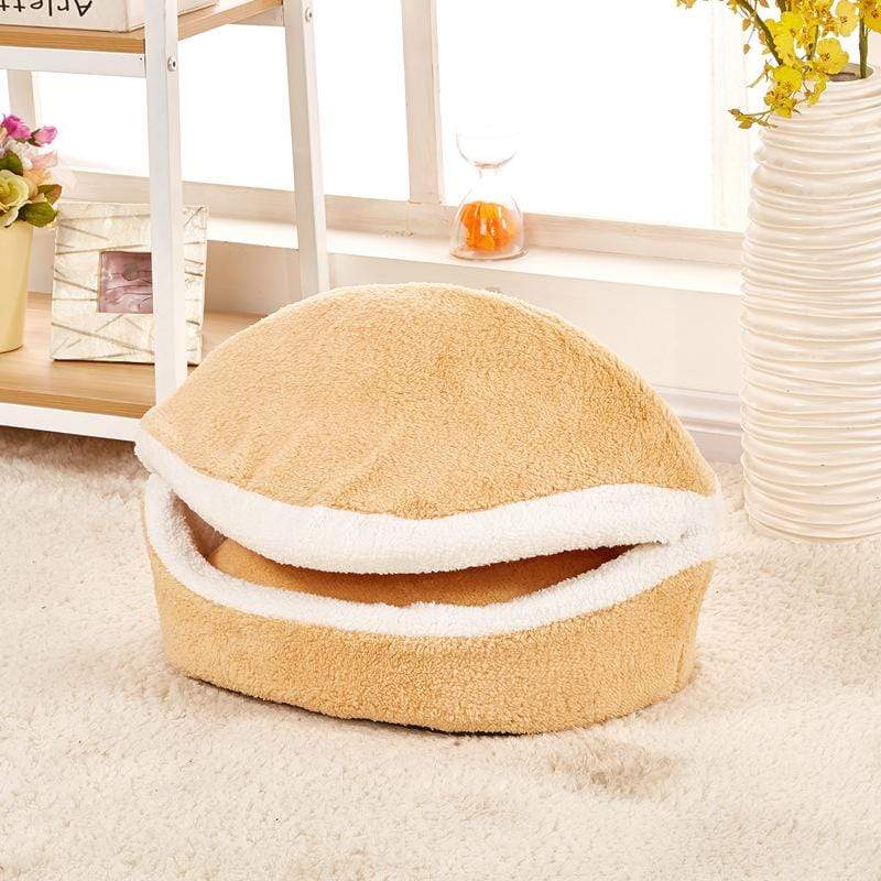 Dogs and Cats Boutique 16 Beige / S 46x35cm / Zipper Creative Burger Pet Nest