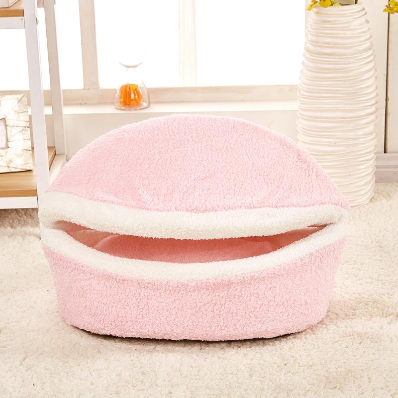 Dogs and Cats Boutique 16 Pink / L 55x40 cm / 1 Creative Burger Pet Nest