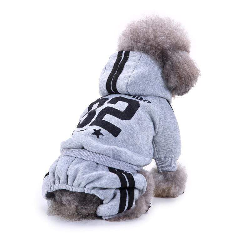 Dogs and Cats Boutique 2 Grey / S Sporty Dog Tracksuit