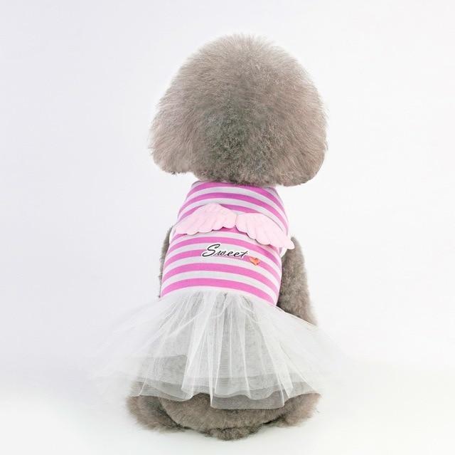 Dogs and Cats Boutique 2 pink / L Love Embroidered Dog Dress