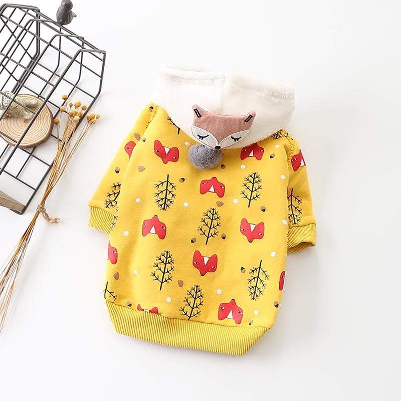 Dogs and Cats Boutique 2 Yellow / XL Christmas Tree Printed Dog Top