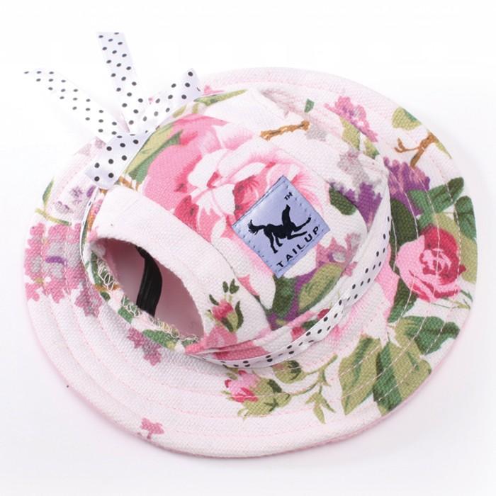 Dogs and Cats Boutique 3b Flower / M Floral Mesh Breathable Sun Hat